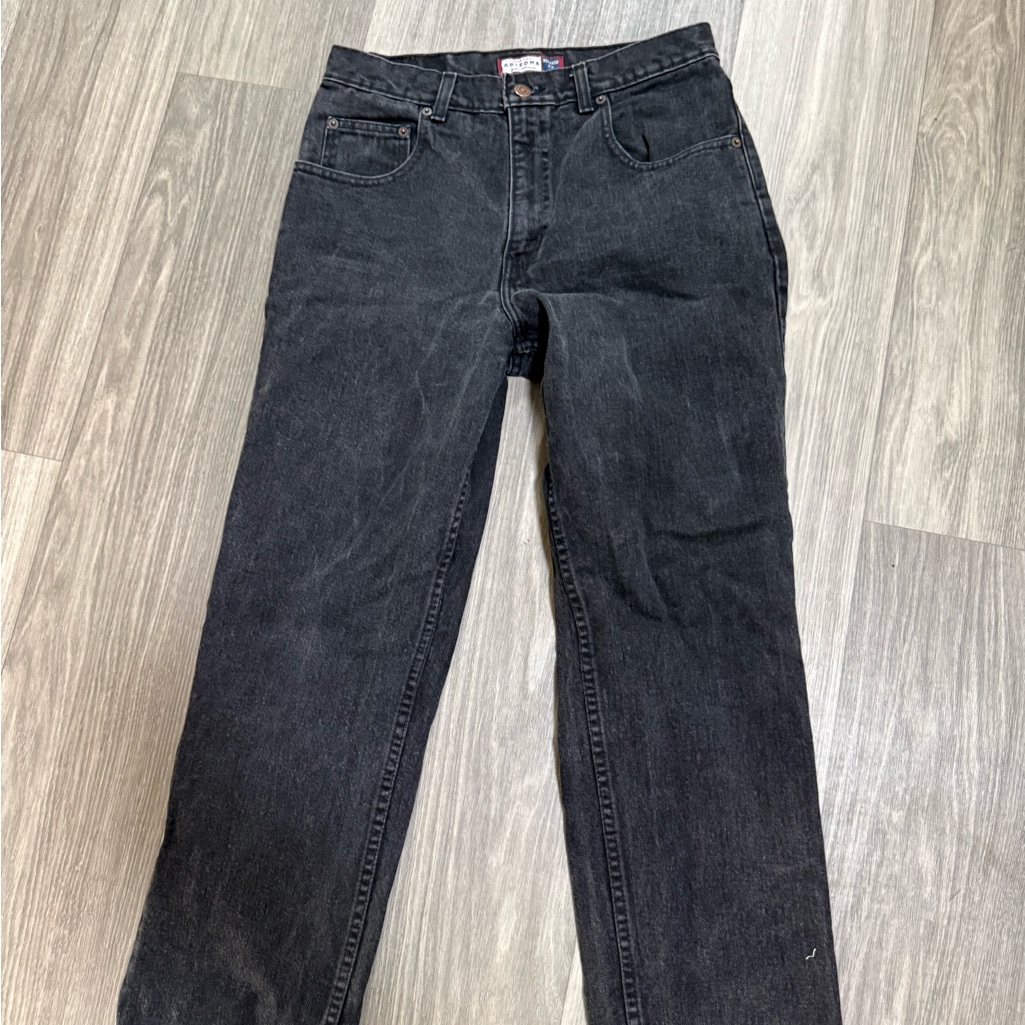 Arizona Relaxed Fit Black Denim Jeans Womens Bootcut  Relaxed